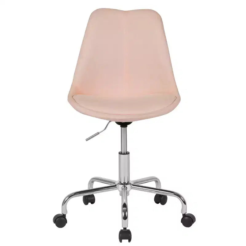 Chaise de bureau pivotante Merrick Lane avec assise pivotante réglable en hauteur, revêtement élégant