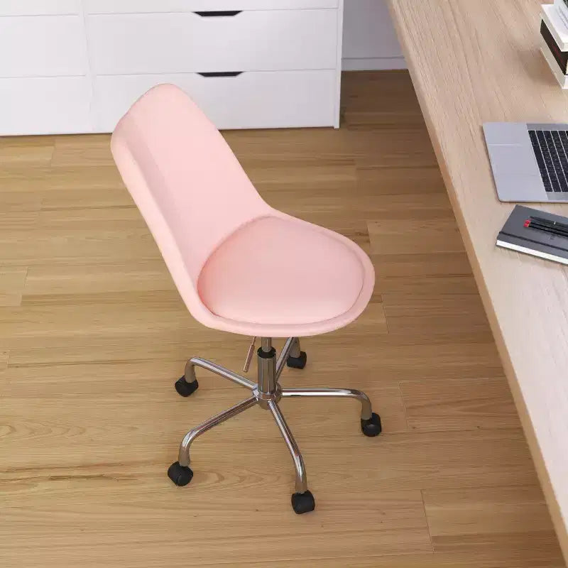 Chaise de bureau pivotante Merrick Lane avec assise pivotante réglable en hauteur, revêtement élégant