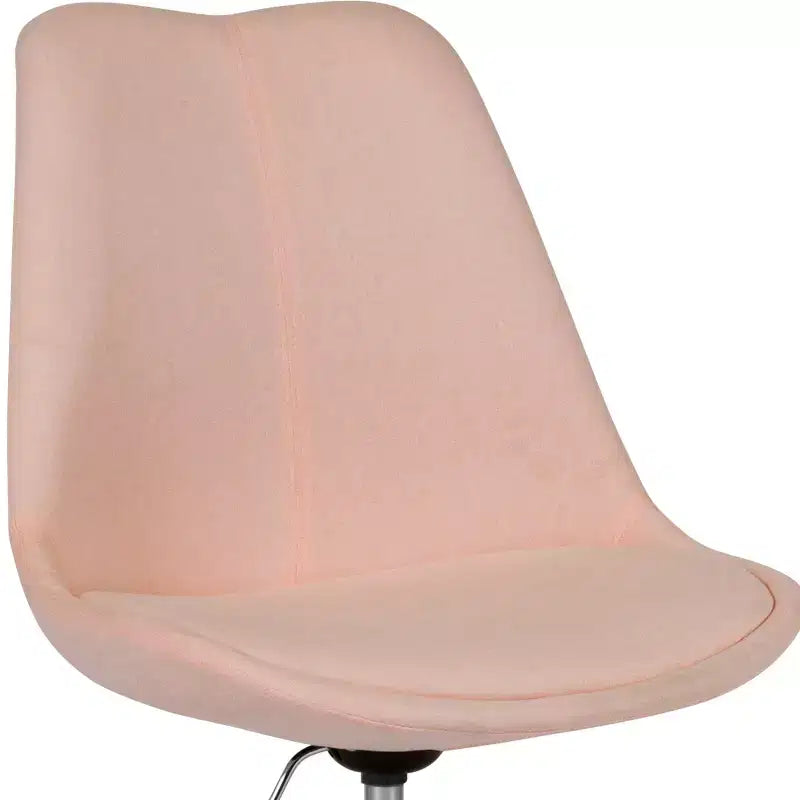 Chaise de bureau pivotante Merrick Lane avec assise pivotante réglable en hauteur, revêtement élégant