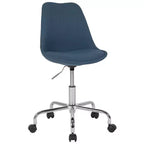 Chaise de bureau pivotante Merrick Lane avec assise pivotante réglable en hauteur, revêtement élégant