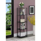 61.25 Étagère de rangement à 5 niveaux en verre Breighton Home Brilliance
