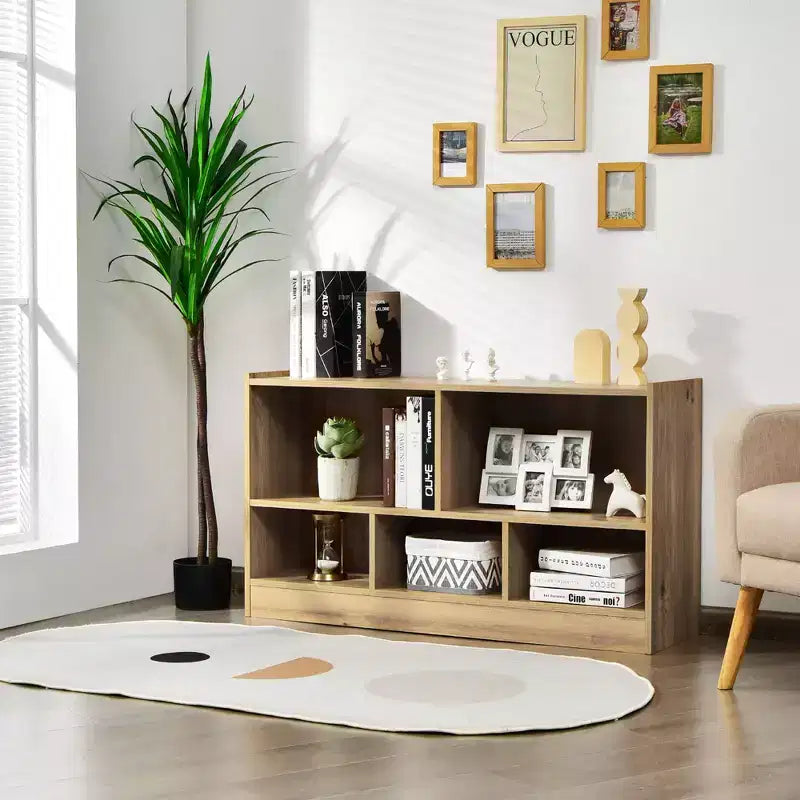 Costway Meuble de Rangement pour Enfants avec 5 Cubes, Bibliothèque, Rangement de Jouets, pour Chambres d'Enfants, Salles de Classe