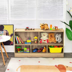 Costway Meuble de Rangement pour Enfants avec 5 Cubes, Bibliothèque, Rangement de Jouets, pour Chambres d'Enfants, Salles de Classe