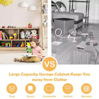 Costway Meuble de Rangement pour Enfants avec 5 Cubes, Bibliothèque, Rangement de Jouets, pour Chambres d'Enfants, Salles de Classe