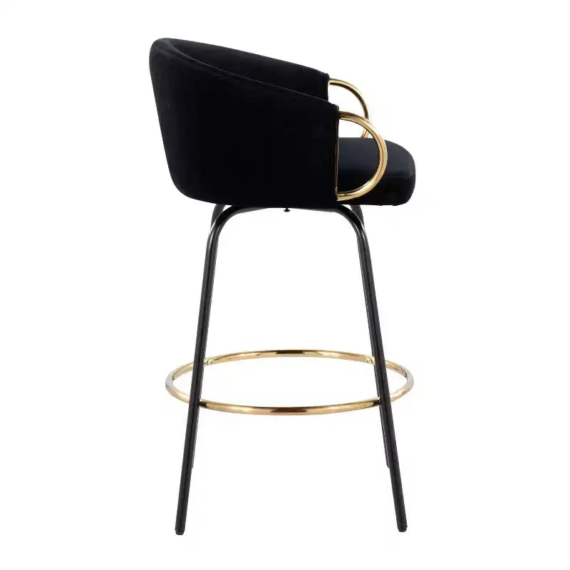 Lot de 2 tabourets de bar rembourrés Claire, hauteur comptoir - Lumisource