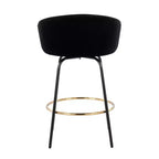Lot de 2 tabourets de bar rembourrés Claire, hauteur comptoir - Lumisource