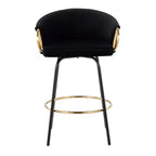 Lot de 2 tabourets de bar rembourrés Claire, hauteur comptoir - Lumisource