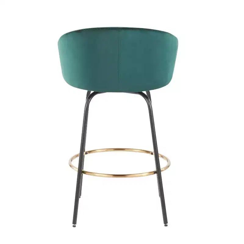Lot de 2 tabourets de bar rembourrés Claire, hauteur comptoir - Lumisource