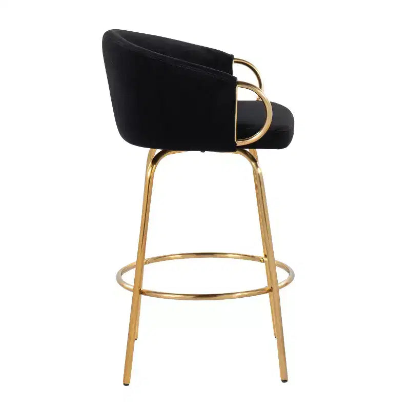 Lot de 2 tabourets de bar rembourrés Claire, hauteur comptoir - Lumisource
