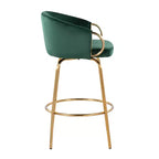 Lot de 2 tabourets de bar rembourrés Claire, hauteur comptoir - Lumisource