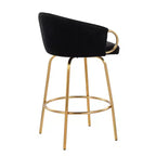 Lot de 2 tabourets de bar rembourrés Claire, hauteur comptoir - Lumisource