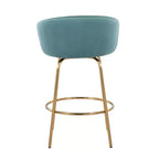 Lot de 2 tabourets de bar rembourrés Claire, hauteur comptoir - Lumisource