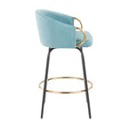 Lot de 2 tabourets de bar rembourrés Claire, hauteur comptoir - Lumisource