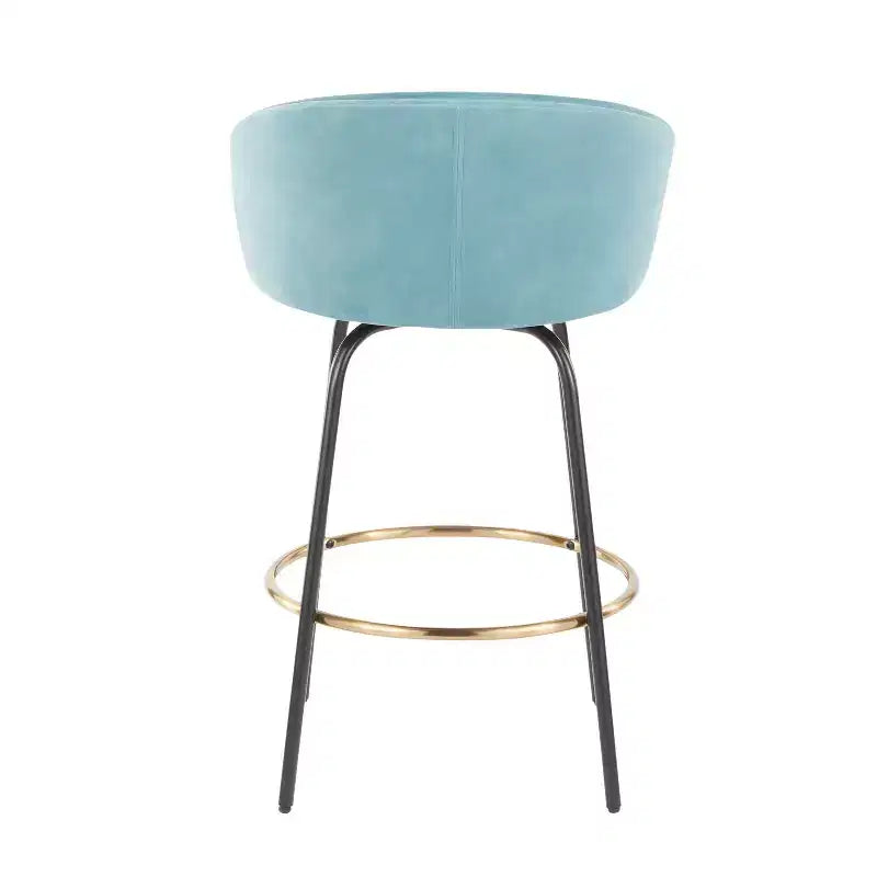 Lot de 2 tabourets de bar rembourrés Claire, hauteur comptoir - Lumisource