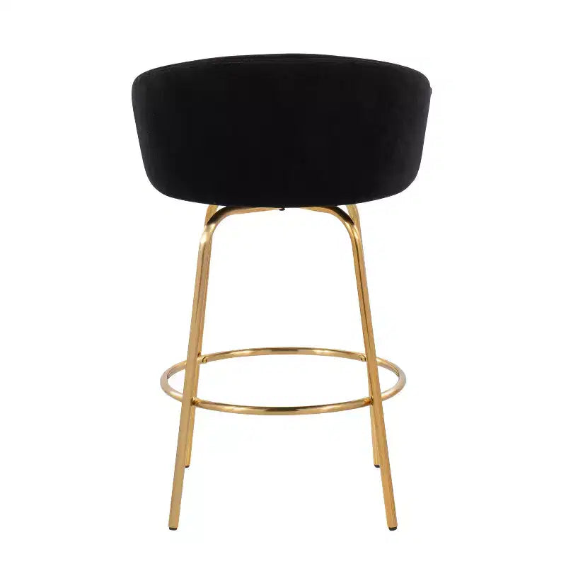 Lot de 2 tabourets de bar rembourrés Claire, hauteur comptoir - Lumisource