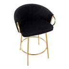 Lot de 2 tabourets de bar rembourrés Claire, hauteur comptoir - Lumisource