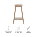 Tabouret de bar hauteur comptoir Killian 24 po - Linon
