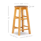 Tabouret de bar hauteur comptoir Killian 24 po - Linon