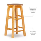 Tabouret de bar hauteur comptoir Killian 24 po - Linon