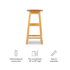 Tabouret de bar hauteur comptoir Killian 24 po - Linon