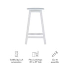 Tabouret de bar hauteur comptoir Killian 24 po - Linon
