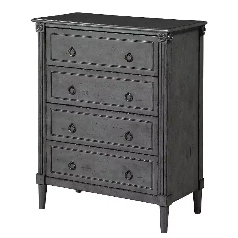 Commode traditionnelle 4 tiroirs Latimer - HOMES: Inside + Out