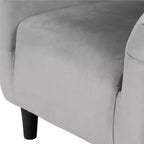 Yaheetech Ensemble fauteuil d'appoint/fauteuil crapaud et ottoman en tissu pour salon