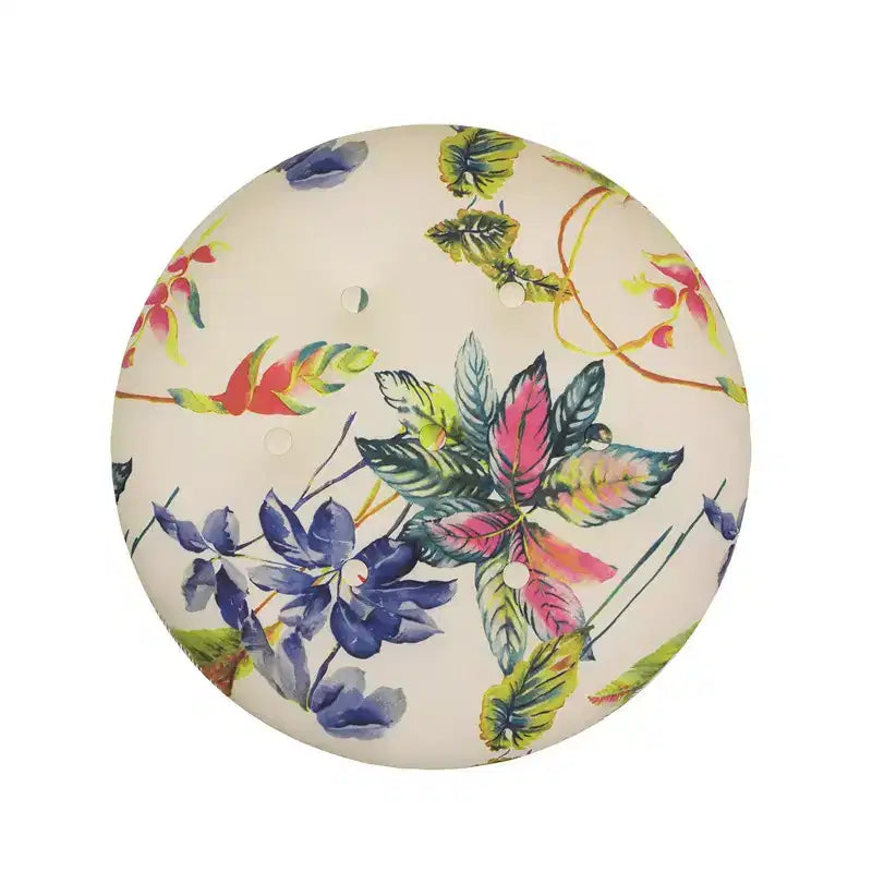 Jennifer Taylor Home Yolanda Ottoman Rond d'Appoint Rembourré 24 po