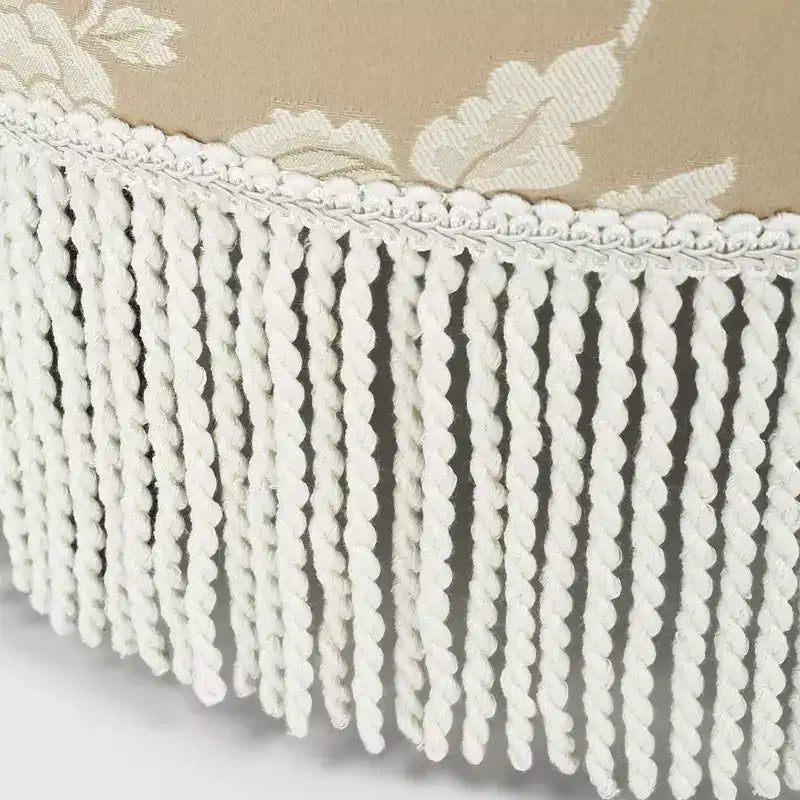 Jennifer Taylor Home Yolanda Ottoman Rond d'Appoint Rembourré 24 po