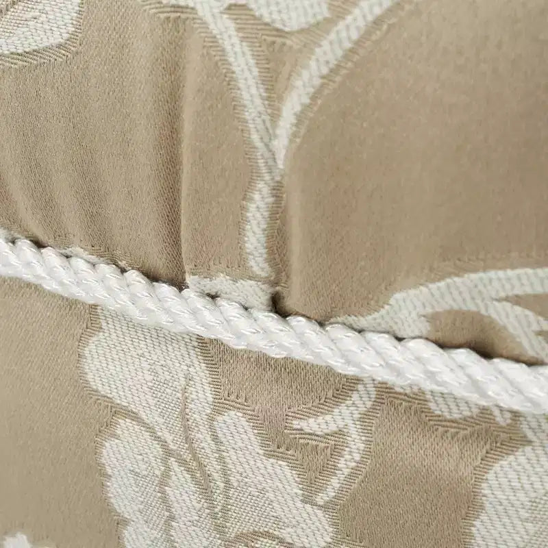 Jennifer Taylor Home Yolanda Ottoman Rond d'Appoint Rembourré 24 po