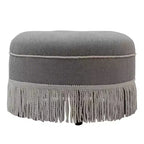 Jennifer Taylor Home Yolanda Ottoman Rond d'Appoint Rembourré 24 po