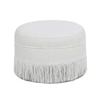 Jennifer Taylor Home Yolanda 24 Upholstered Round Accent Ottoman