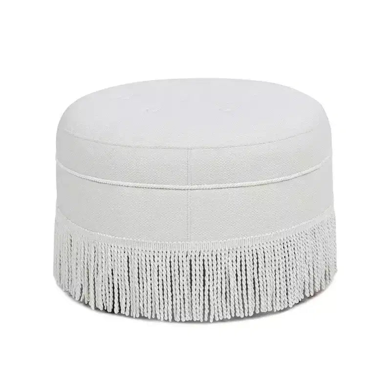 Jennifer Taylor Home Yolanda 24 Upholstered Round Accent Ottoman