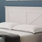 Lit plateforme en bois massif de style campagnard Glenwillow Home