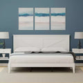 Lit plateforme en bois massif de style campagnard Glenwillow Home
