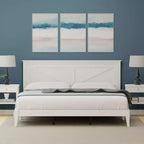 Lit plateforme en bois massif de style campagnard Glenwillow Home