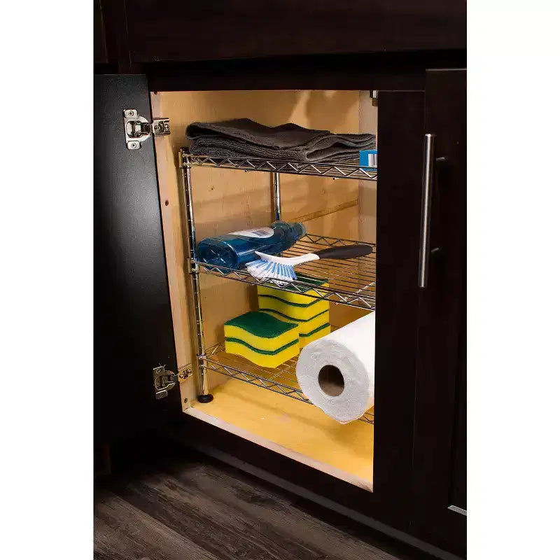 Étagère utilitaire mini à 3 niveaux en fil métallique, le meilleur d'Internet - Argent