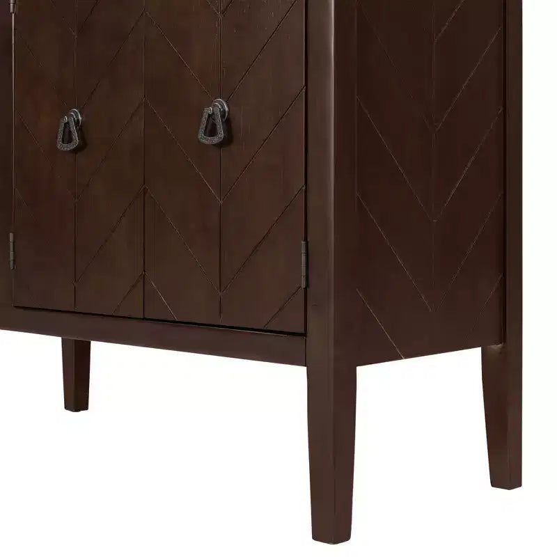 Meuble de rangement d'appoint avec étagère réglable-ModernLuxe