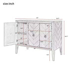 Meuble de rangement d'appoint avec étagère réglable-ModernLuxe