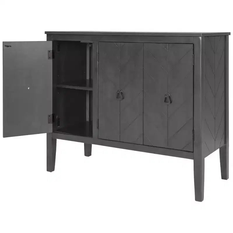 Meuble de rangement d'appoint avec étagère réglable-ModernLuxe