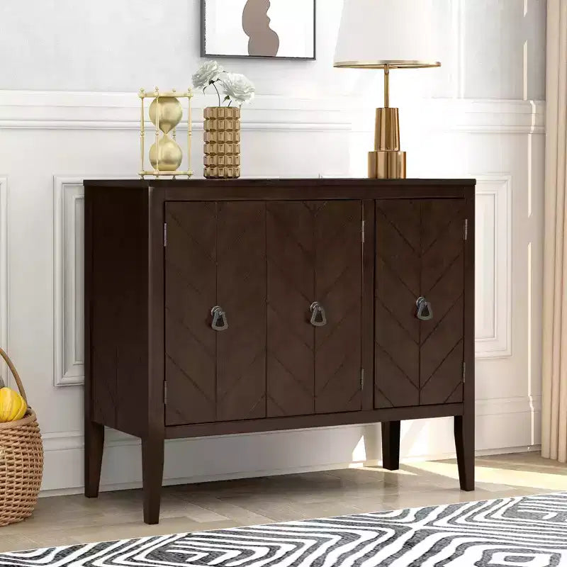 Meuble de rangement d'appoint avec étagère réglable-ModernLuxe