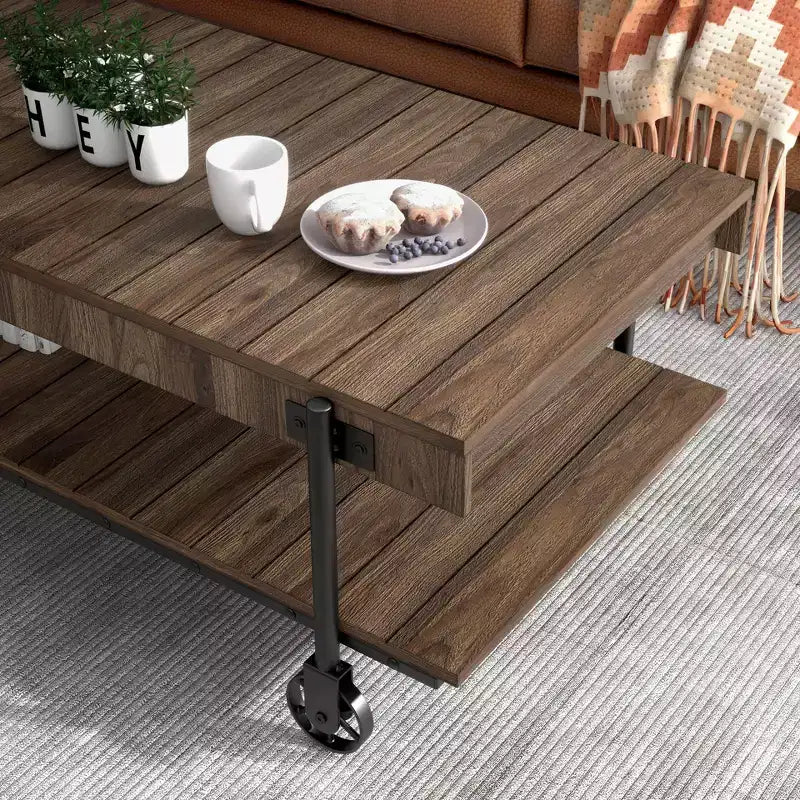 Ensemble de 2 tables basses industrielles Huntingdale - miBasics