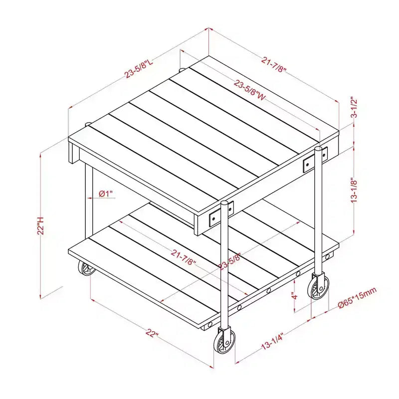 Ensemble de 2 tables basses industrielles Huntingdale - miBasics