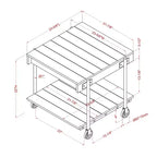 Ensemble de 2 tables basses industrielles Huntingdale - miBasics
