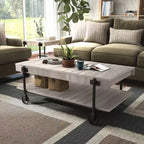 Ensemble de 2 tables basses industrielles Huntingdale - miBasics