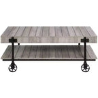 Ensemble de 2 tables basses industrielles Huntingdale - miBasics