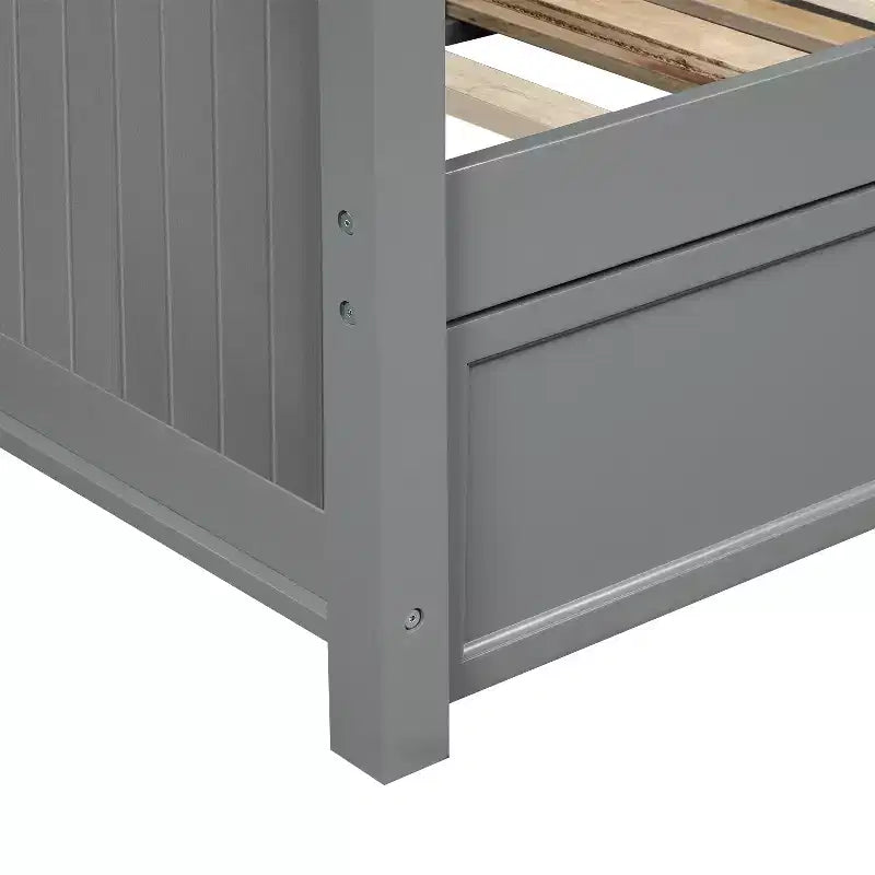 Lit de repos double en bois avec lit gigogne - ModernLuxe