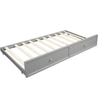Lit de repos double en bois avec lit gigogne - ModernLuxe