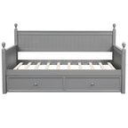 Lit de repos double en bois avec lit gigogne - ModernLuxe