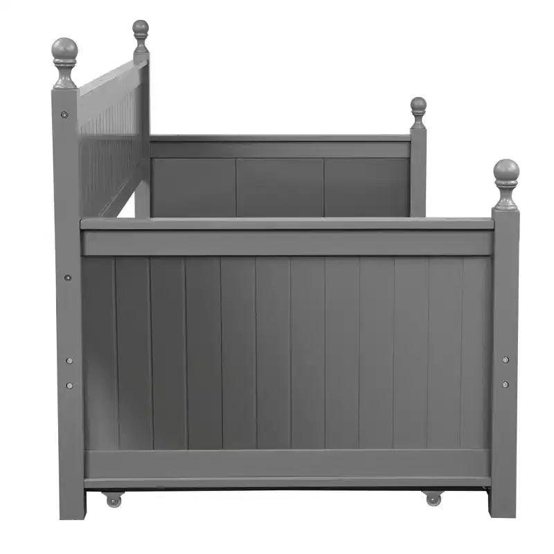 Lit de repos double en bois avec lit gigogne - ModernLuxe